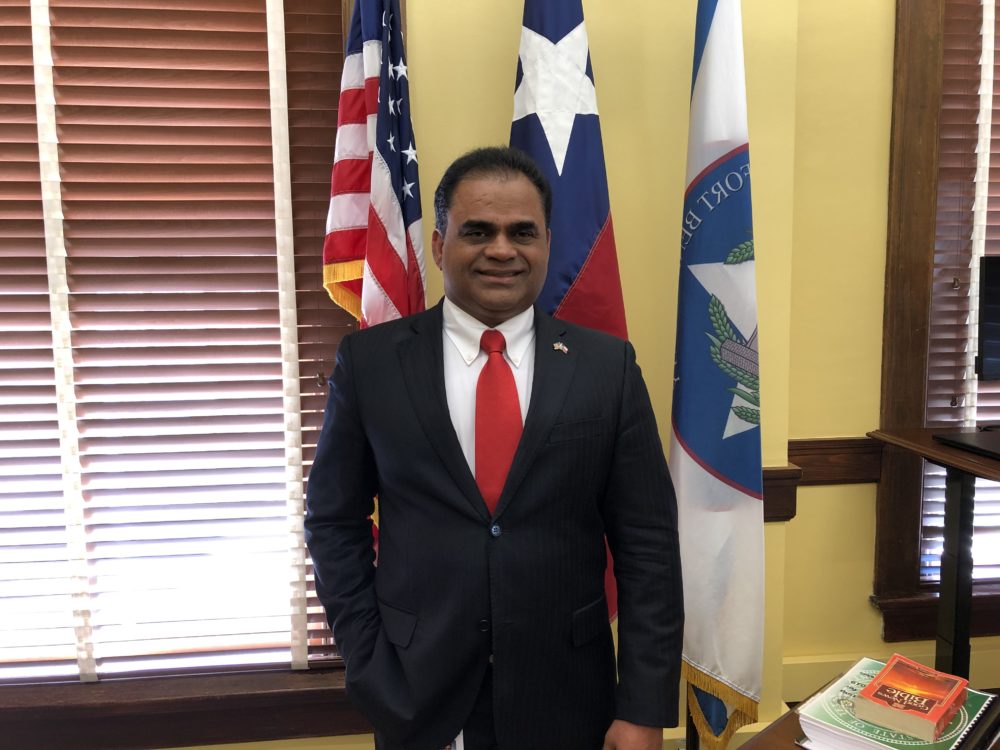 Fort Bend County Judge KP George during an interview granted to Houston Public Media in March 2019.