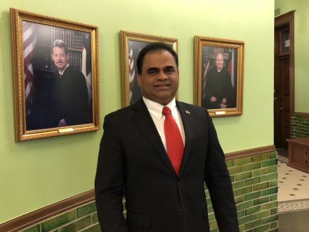 Fort Bend County Judge KP George during an interview granted to Houston Public Media in March 2019.
