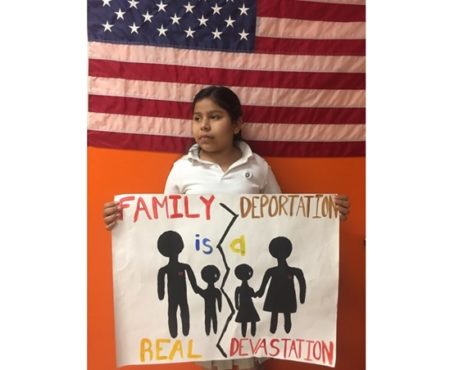 Laura Maradiaga-Alvarado is an 11-year-old girl from El Salvador who has been living in Houston for the past few months and is facing deportation. Her lawyer argues the deportation order is based on a clerical error.