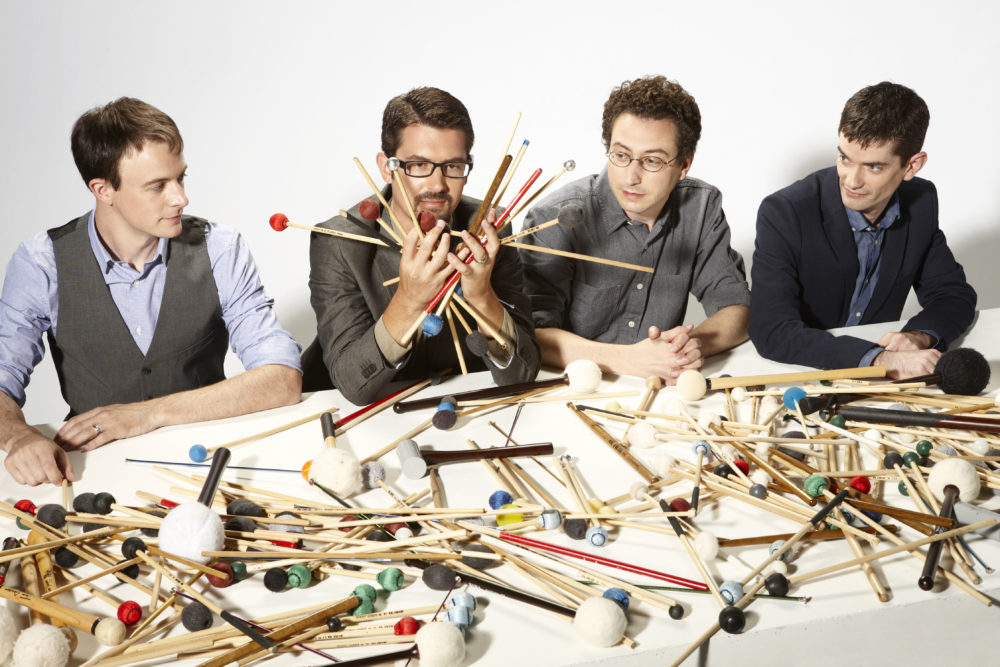 Third Coast Percussion (Peter Martin is second from left; Sean Connors is at far right). Courtesy of their website.