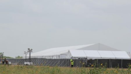 The migrant facility in Donna, Texas. It was constructed in 13 days.