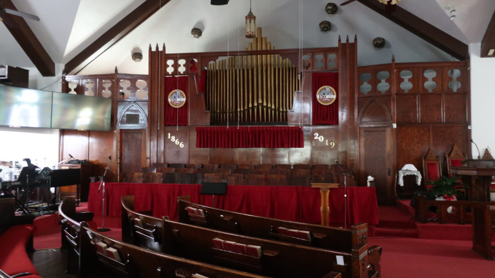 Antioch Missionary Baptist Church in downtown Houston was founded in 1866 by freed slaves.