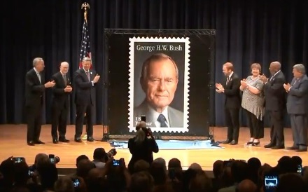The U.S. Postal Service has issued a Forever stamp honoring former President George W. Bush.