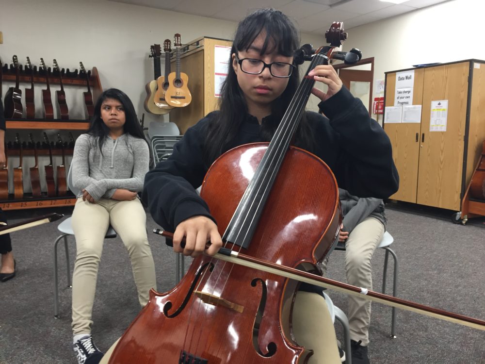 Ariana Castañeda says before Project Explore, she wanted to go into medicine to help people. Now she realizes that's not her passions -- creative writing and music are.