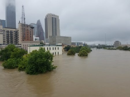 Flooding in Houston, Texas from Hurricane Harvey in 2017