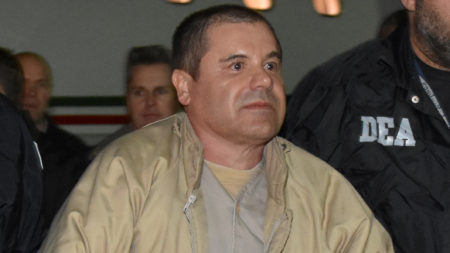 A U.S. court has sentenced drug lord Joaquín "El Chapo" Guzmán to a life term plus 30 years in prison. Here, Guzman is seen arriving in New York in January 2017, after his extradition from Mexic