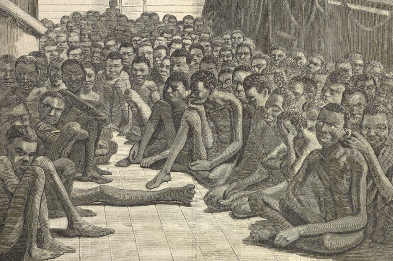 african slaves on ships