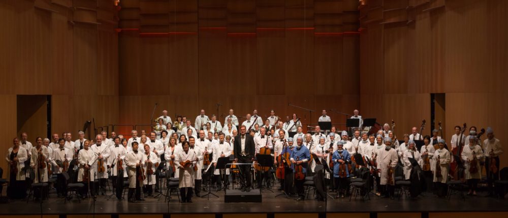 The World Doctors Orchestra at a concert in Lugano, Switzerland in 2017