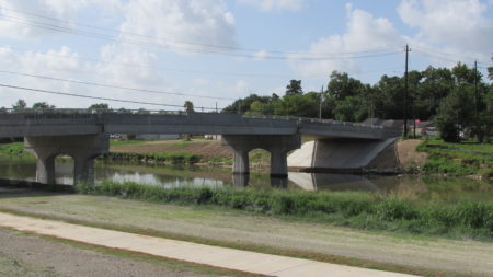 The new Bridge at Forest Hill is designed to facilitate the conveyance of storm water.