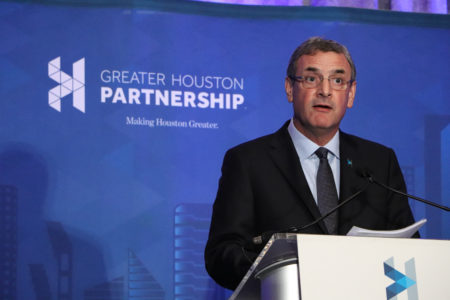 Bob Harvey, the President and CEO of Greater Houston Partnership, at State of Education Luncheon, held at the Hyatt Regency Hotel on Sept. 16, 2019.