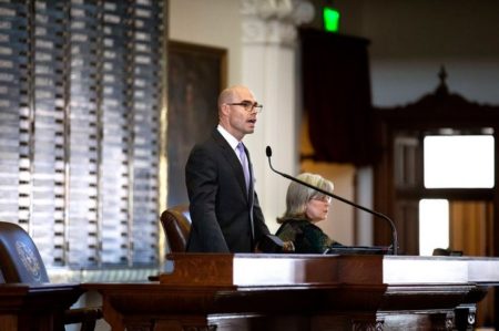 House Speaker Dennis Bonnen announces committee chairs at the state capitol. Jan 23, 2019.