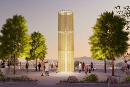Walmart shared this rendering of the permanent memorial for the victims of the El Paso shooting.