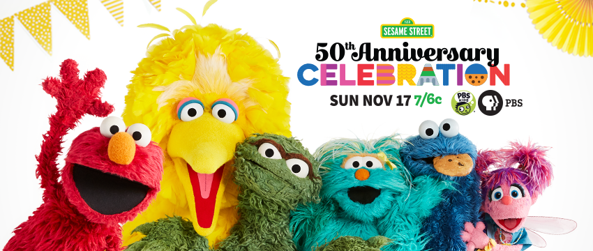 Sesame Street 50th Anniversary Show Banner