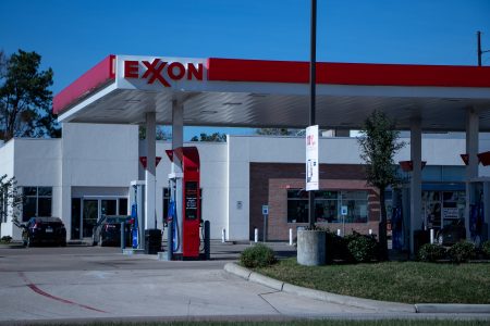 Exxon gas station, located on John F Kennedy Blvd. Taken on Dec. 3, 2019.