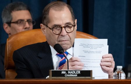 House Judiciary Chairman Jerrold Nadler, D-N.Y., hears testimony from constitutional scholars on Dec. 4. His committee is holding a hearing on the intelligence panel's impeachment report on Monday.