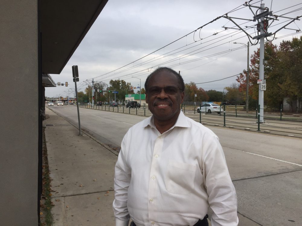 Carl Davis, chair of Houston Society for Change, worries residents of the historically African American neighborhoods near the future innovation district will be priced out.