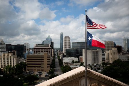 A view of Austin from the Capitol Rotunda.
