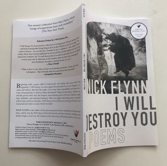Nick Flynn's poetry collection "I Will Destroy You"