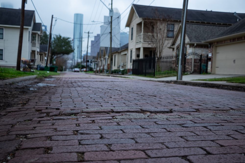 The historic bricks of Freedmen's Town, located in Fourth Ward. Taken on January 16, 2020. 