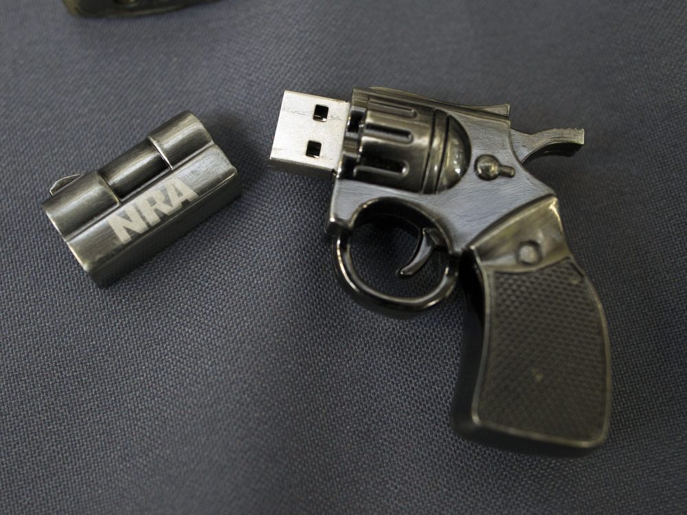 A National Rifle Association flash drive was confiscated from a passenger at Dulles International Airport in Virginia last year.