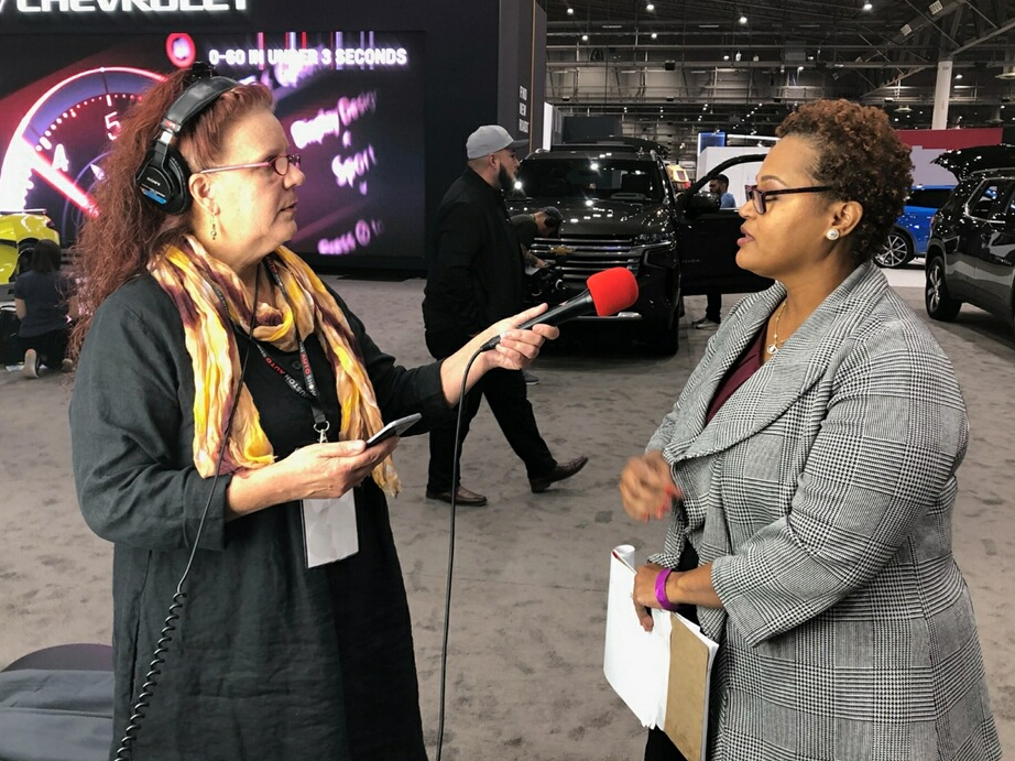Gail Delaughter at the 2020 Houston Auto Show