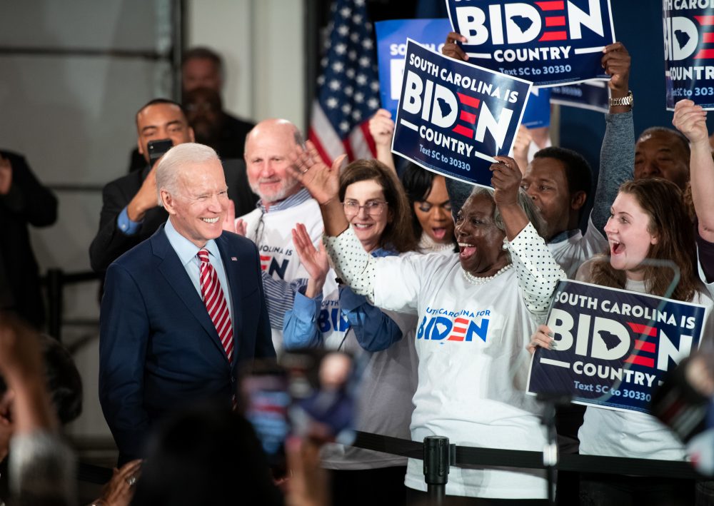 Biden has one last shot in South Carolina, and that's where he was on Tuesday night instead of waiting for results in New Hampshire.