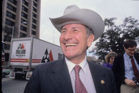 Clayton Williams during the 1990 gubernatorial campaign.