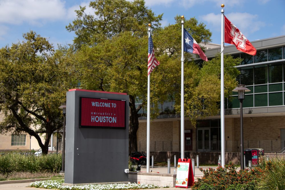 The University of Houston campus. Due to concerns surrounding COVID-19, several college campuses have canceled classes. 