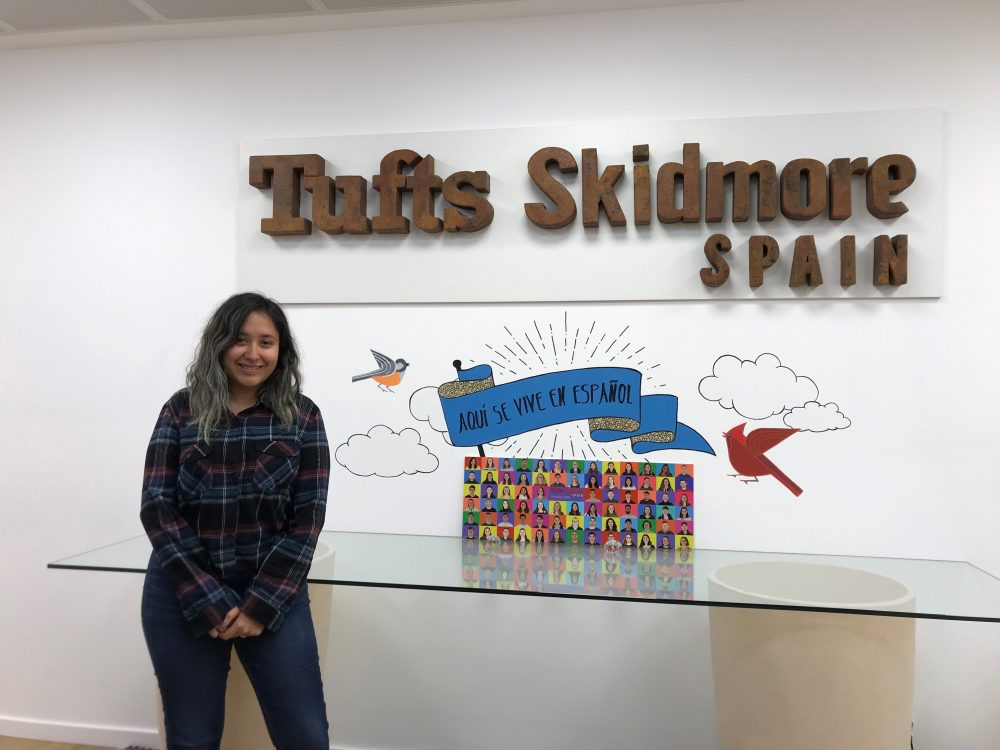 Skidmore senior Luz De Leon studied abroad in Madrid in the spring of 2019. She's expected to graduate in May.
