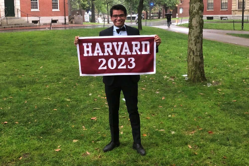 Juan Venancio, 18, is a Harvard student.