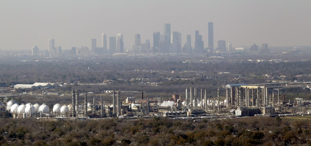 Petrochemical plants and refineries are shown in this aerial view Friday, Jan. 21, 2011 in Deer Park, Texas near downtown Houston.