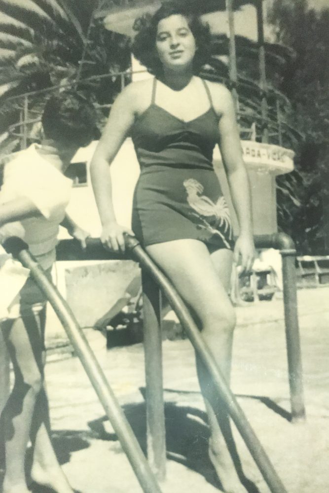 Dorothy Caram worked as a swim instructor and lifeguard as a young adult. 
