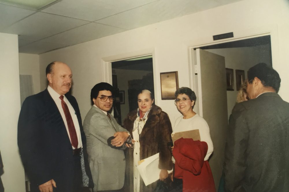 Dorothy Caram and her colleagues at the Institute of Hispanic Culture of Houston. 
