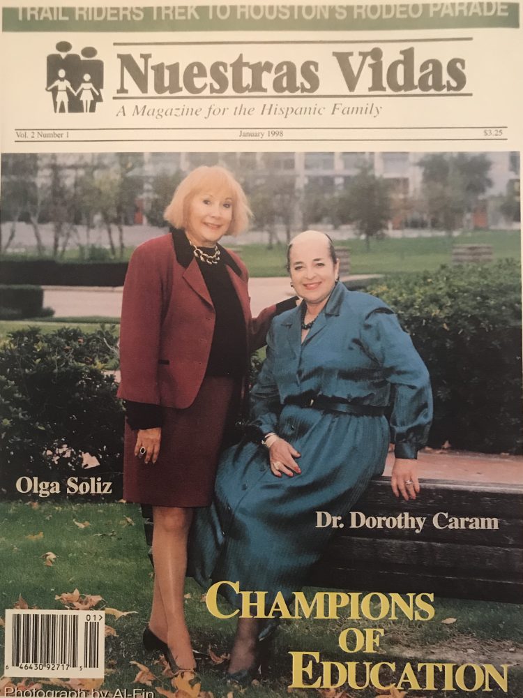 News coverage of Dorothy Caram and Olga Soliz and their work to improve education for Latino students. 