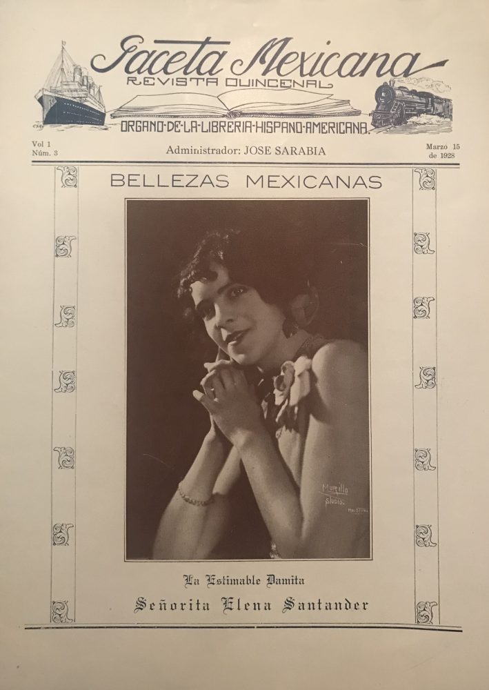 Dorothy Caram's mother on the cover of a Spanish-language magazine. 
