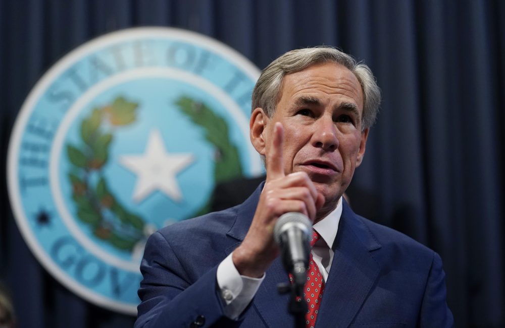 Texas Gov. Greg Abbott speaks during a news conference where he provided an update to Texas' response to COVID-19, Thursday, Sept. 17, 2020, in Austin, Texas.