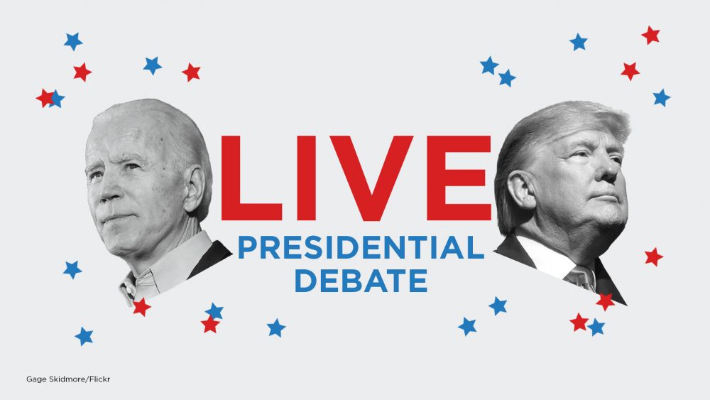 President Trump and Democratic presidential nominee Joe Biden are debating in Cleveland Tuesday night.