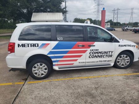 One of the minivans in METRO's Community Connector fleet.