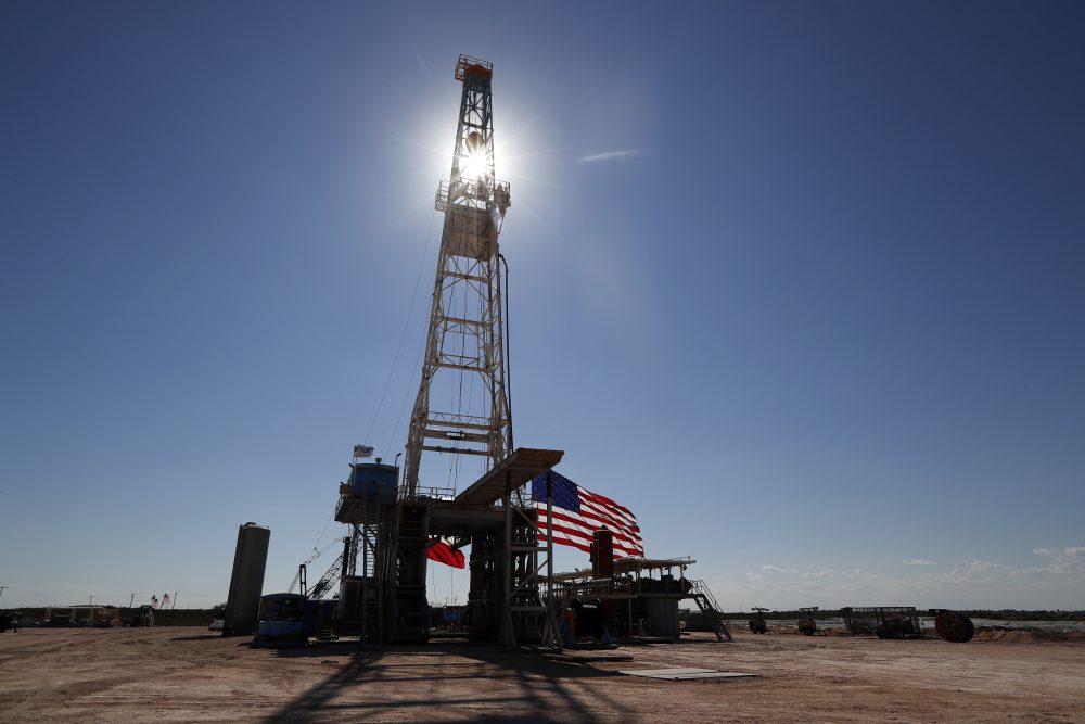 This July 29, 2020 photo shows an oil rig in Midland, Texas.
