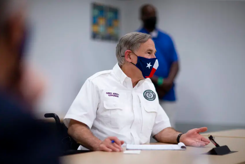 Gov. Greg Abbott met with local leaders in El Paso in August to discuss the coronavirus situation in the city and state.