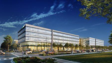 Rendering of the future HPE headquarters in Spring.