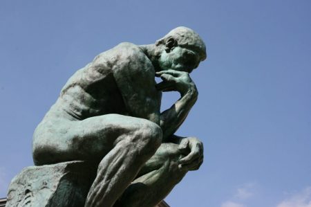 "The Thinker" by Auguste Rodin in the Musée Rodin in Paris