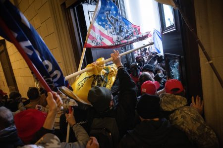 A pro-Trump mob breaks into the U.S. Capitol.