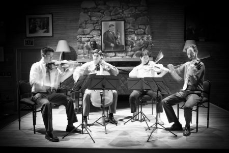 The Telegraph Quartet (L-R): Eric Chin, Jeremiah Shaw, Pei-Ling Lin, Joseph Maile