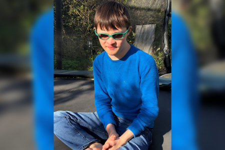 Vincent Reat, 17, has a complicated set of disabilities, including  Down Syndrome, autism and visual impairments that make it hard for him to process his physical environment. He loves to learn, though, and spend time with his older brother.