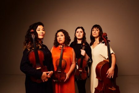 The Aizuri Quartet (L-R): Ayane Kozasa, Miho Saegusa, Emma Frucht, and Karen Ouzounian