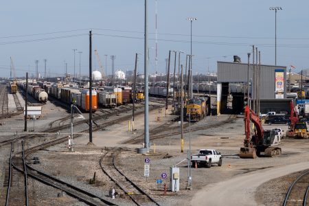The Union Pacific Railyard, located near Kashmere Gardens. Residents say the railyard is responsible for the cancer cluster in Kashmere Gardens. Taken on Jan. 27, 2021.