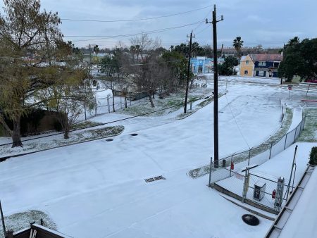 Houston's East End during the winter storm of 2021.