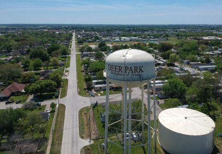 Drone Picture of Deer Park Water Tower