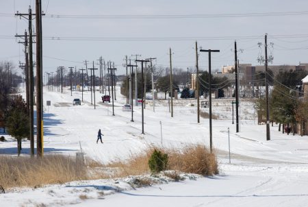 McKinney during the winter storm affecting the entire state last week. The storm brought snow, ice, and freezing temperatures at the same time that the state's power grid operations nearly collapsed and millions of Texans were left without electricity.